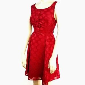 Disney Lauren Conrad Red Polka-dot Minnie Dress 8